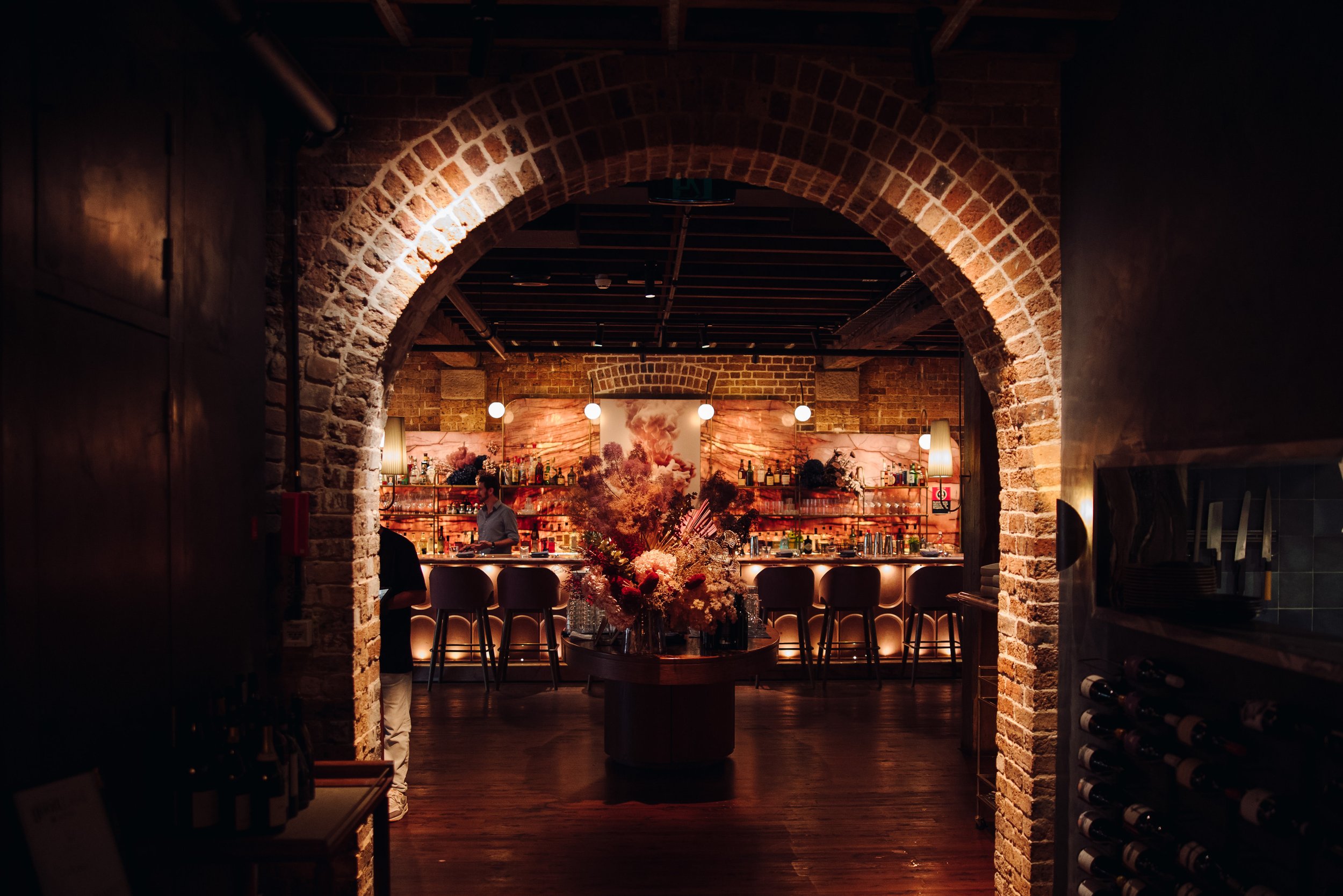 The arched dining room at Lana in Hinchcliff House